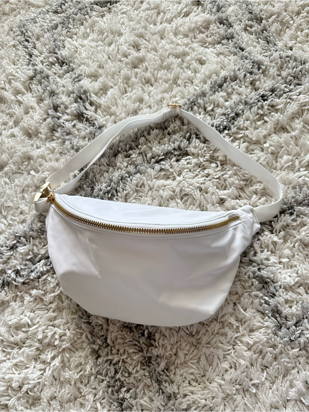 Stoney clover lane Jumbo Fanny Pack bag Blanc white